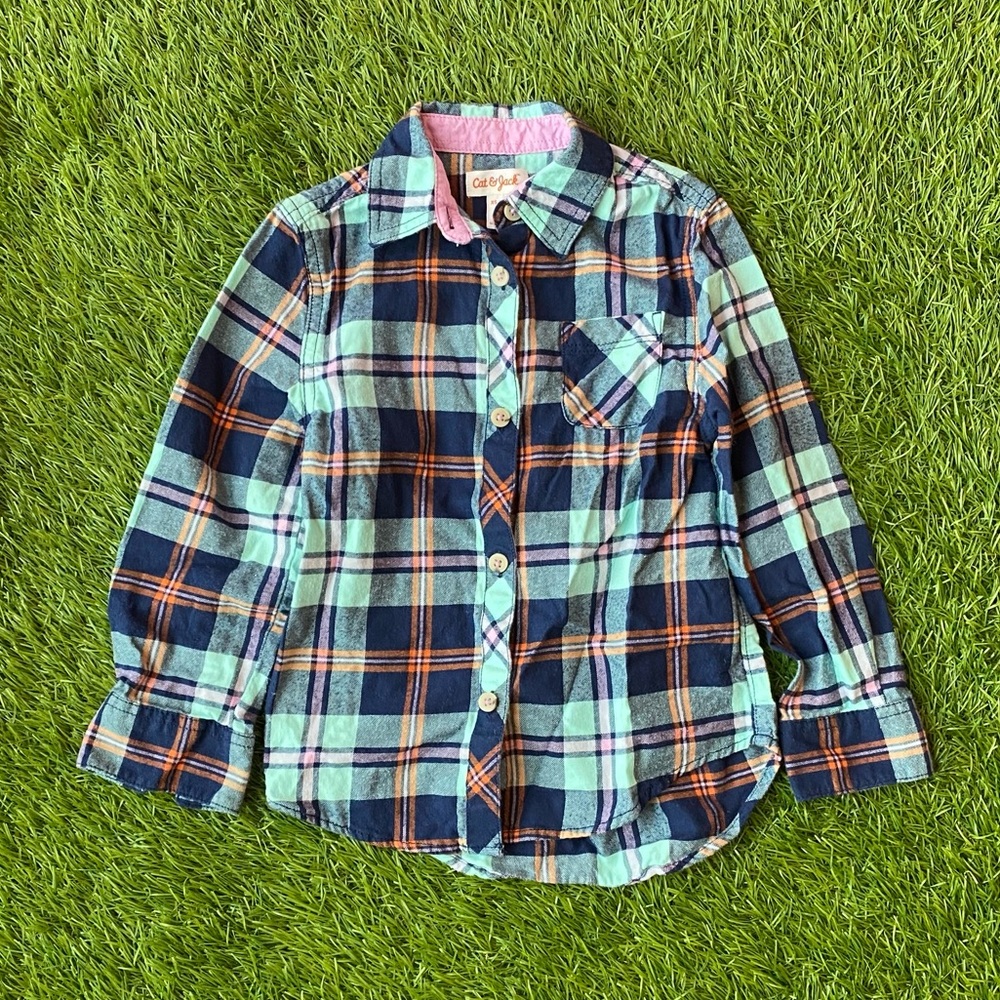 Girls’ Long Sleeve Flannel Shirt